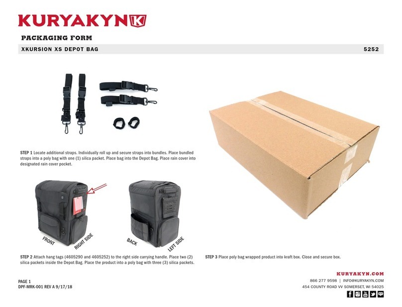Kuryakyn XKURSION XS DEPOT BAG quick start guide