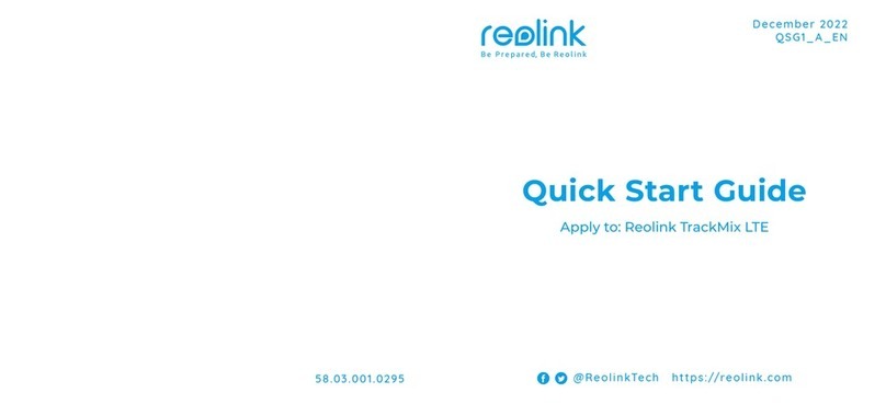 Reolink TrackMix LTE quick start guide