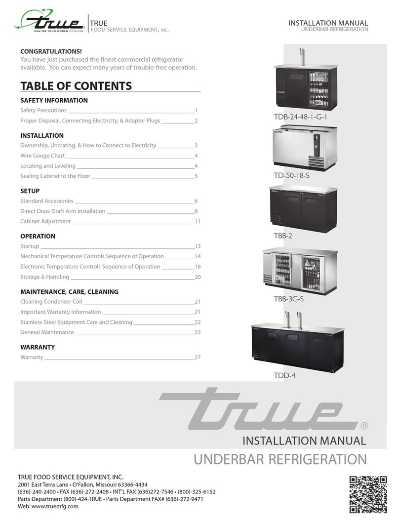 True TDD-3-HC User manual