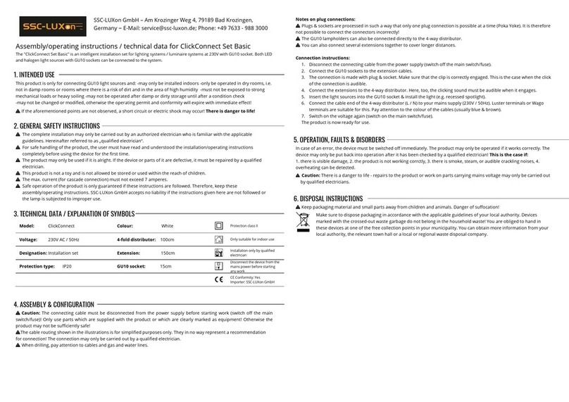 SSC-LUXon ClickConnect Basic Quick reference guide