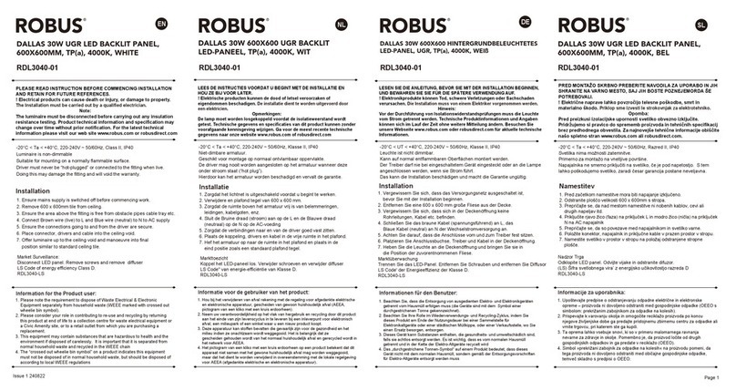 Robus DALLAS RDL3040-01 User manual