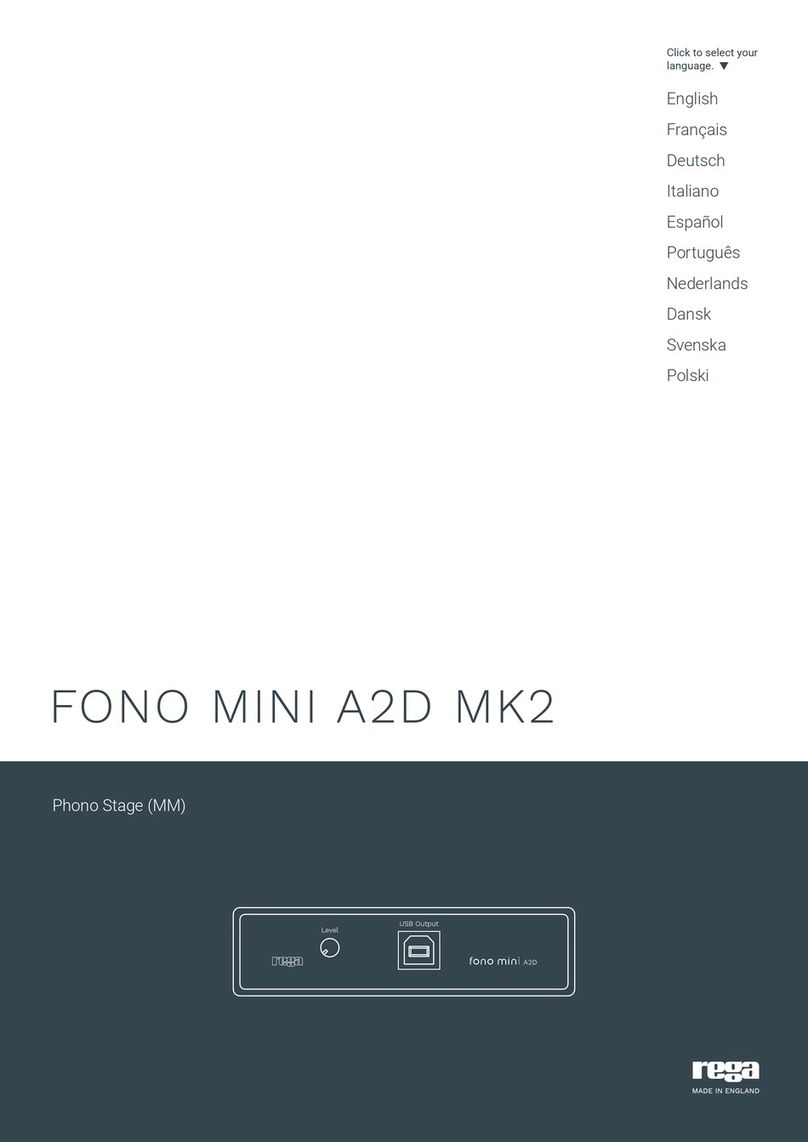 Rega FONO MINI A2D MK2 manual