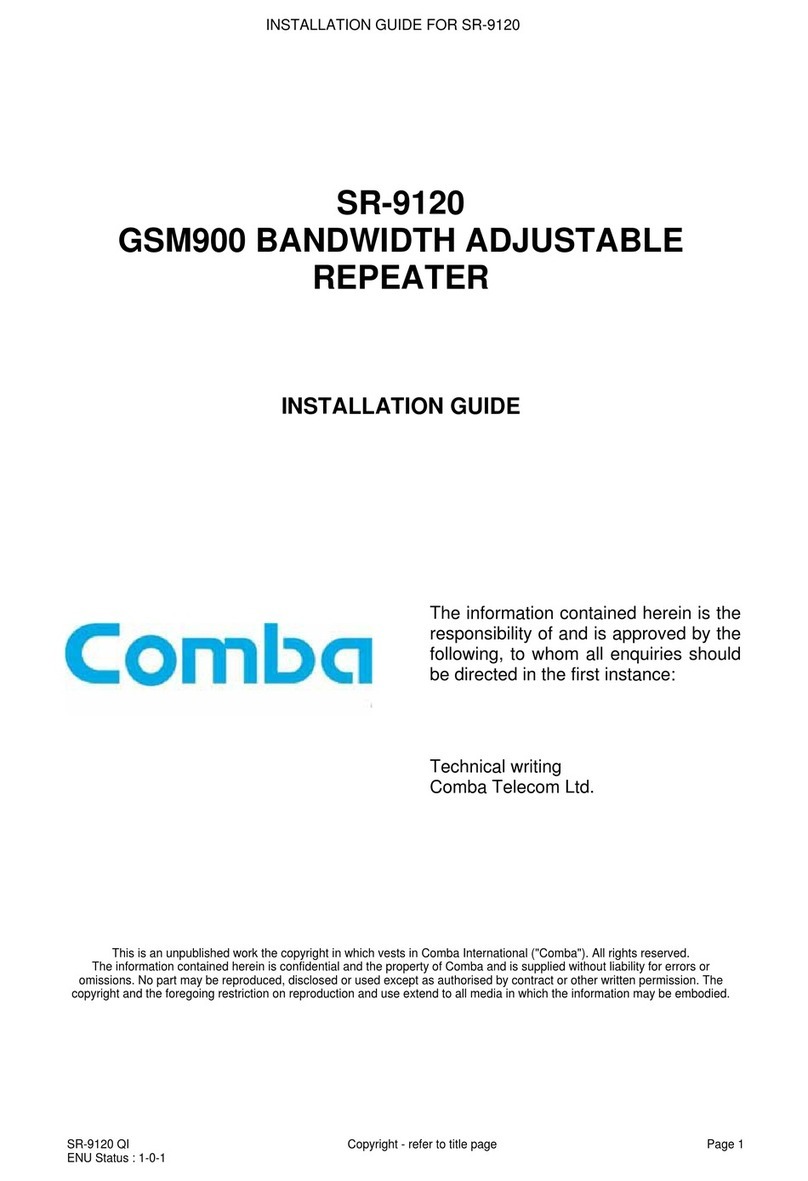 COMBA SR-9120 User manual