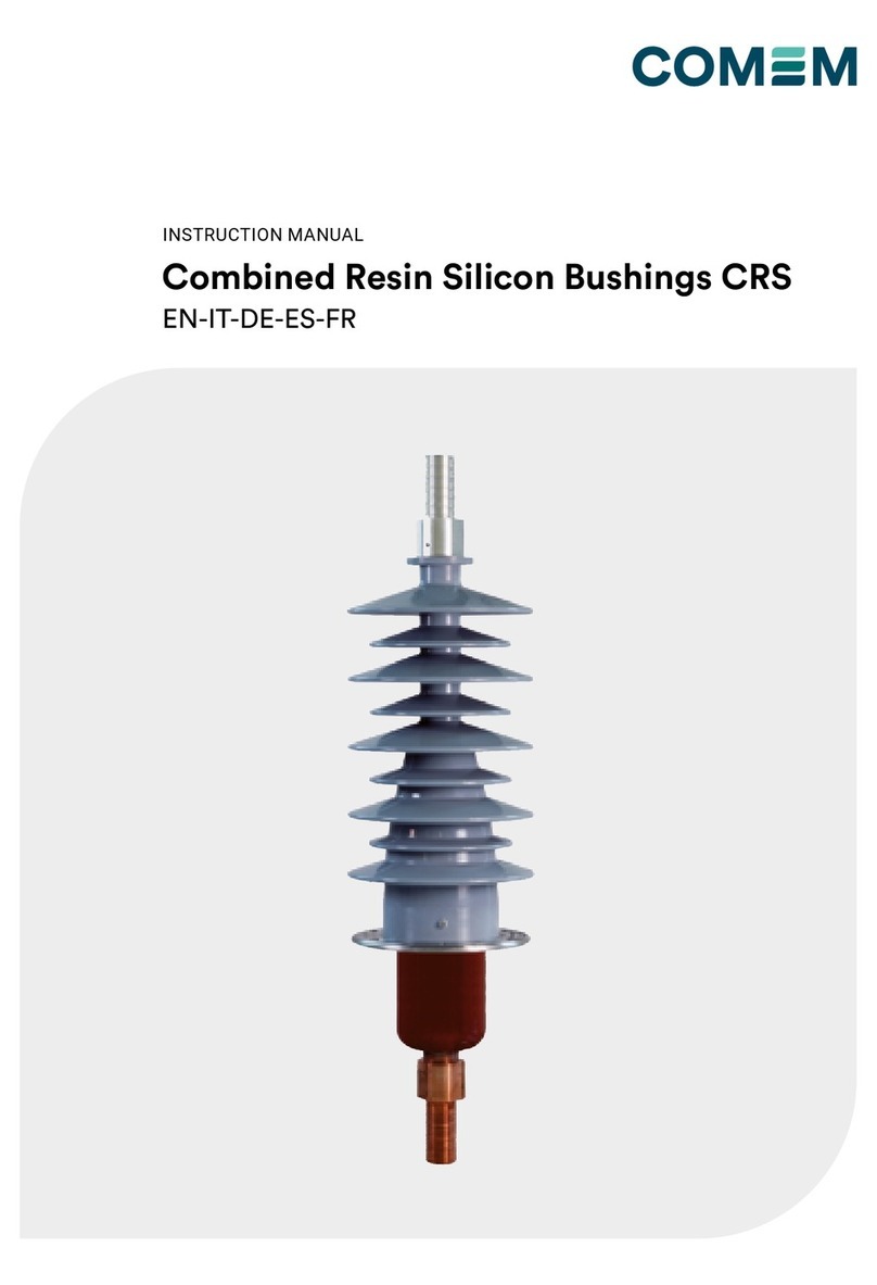 COMEM Combined Resin Silicon Bushings CRS User manual