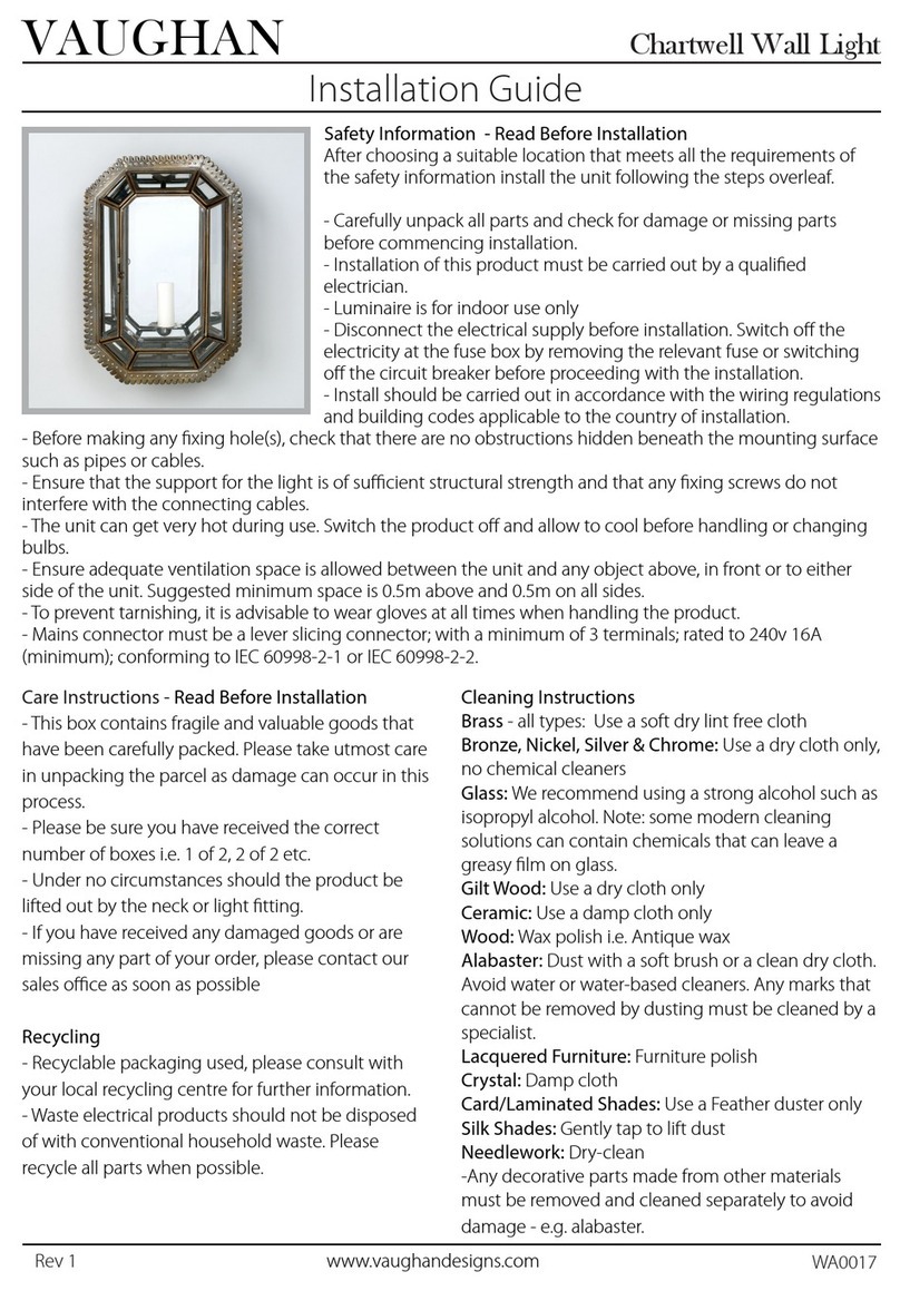 Vaughan WA0017 User manual