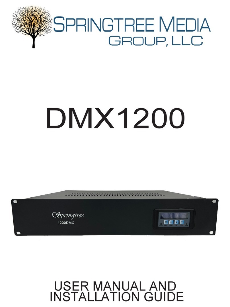 Springtree DMX1200 User manual