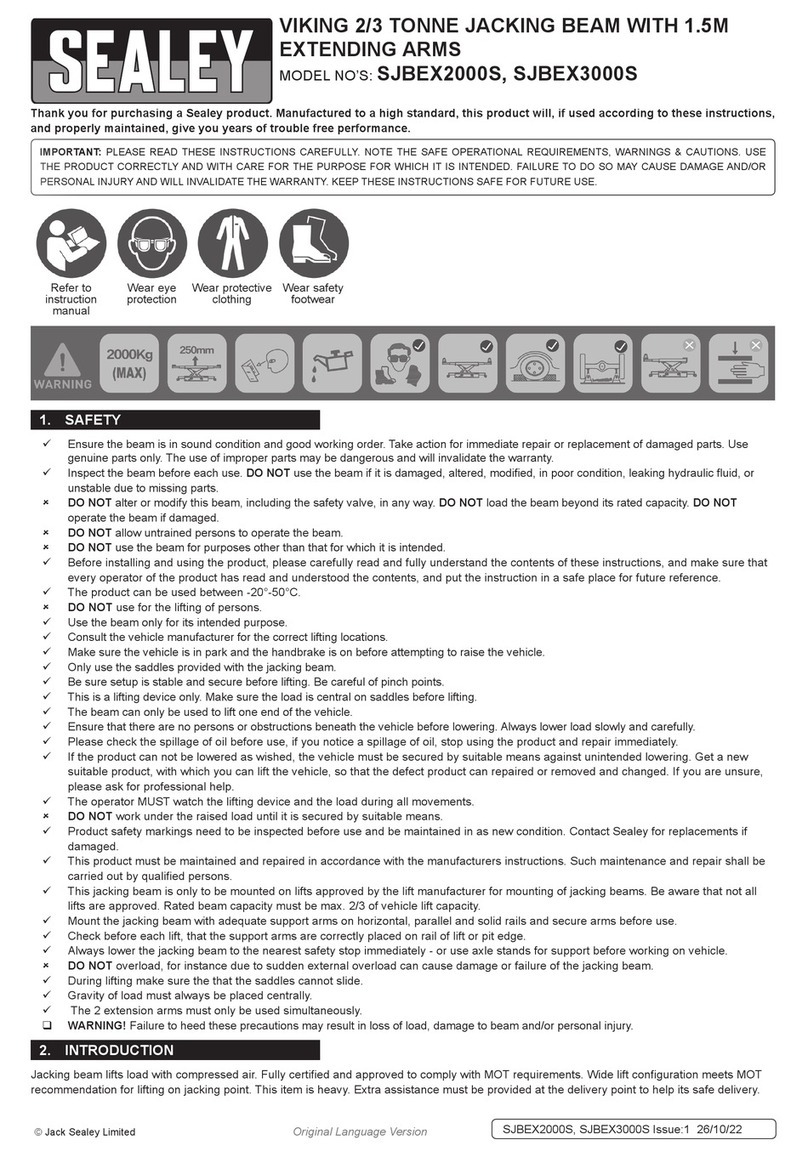 Sealey VIKING SJBEX2000S User manual