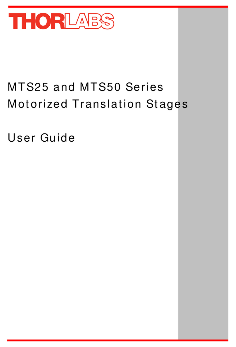 THORLABS MTS25 Series User manual
