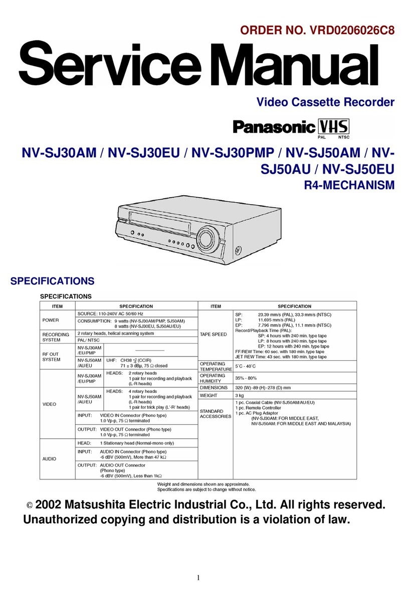 Panasonic NV-SJ30AM User manual