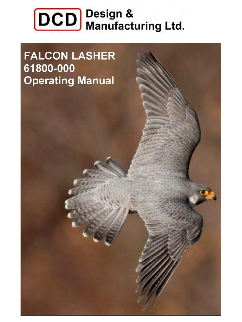 DCD FALCON LASHER 61800-000 User manual