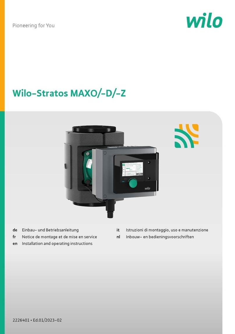 Wilo Stratos MAXO-D Installation and operating instructions