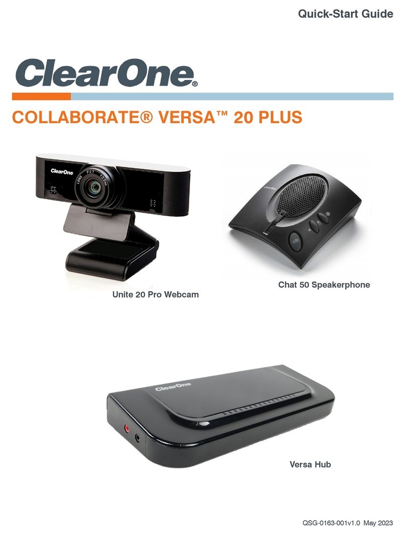 Clear One Chat 50 quick start guide Clear One Chat 50 quick start guide