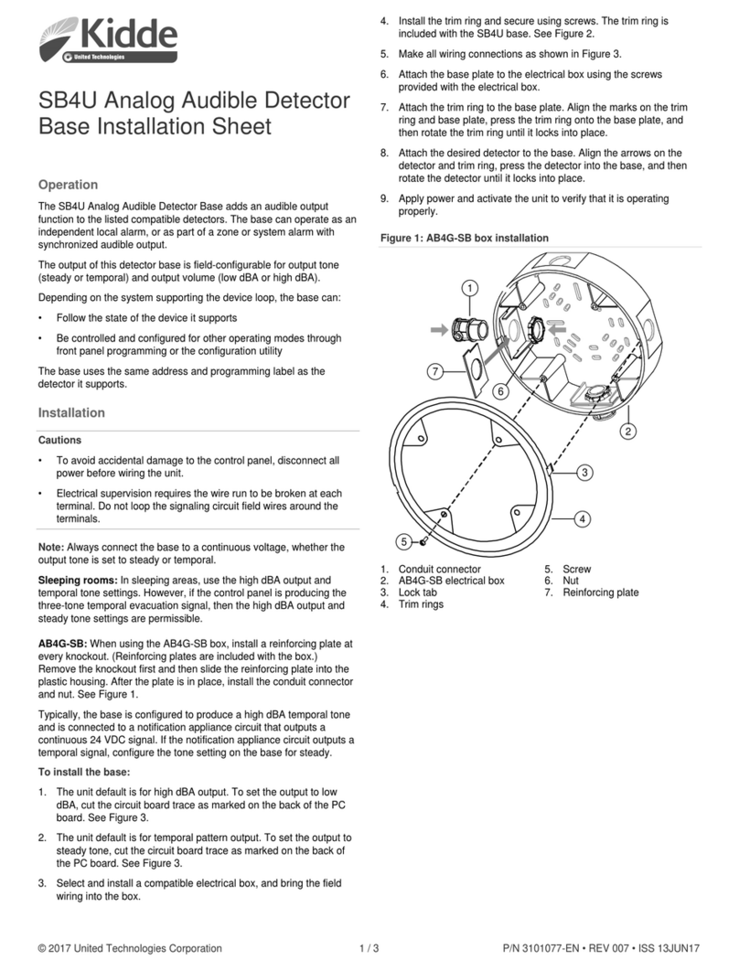 Kidde SB4U Assembly instructions