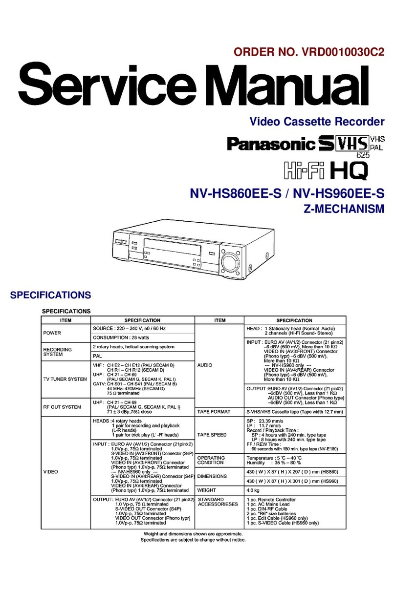 Panasonic NV-HS860EE-S User manual