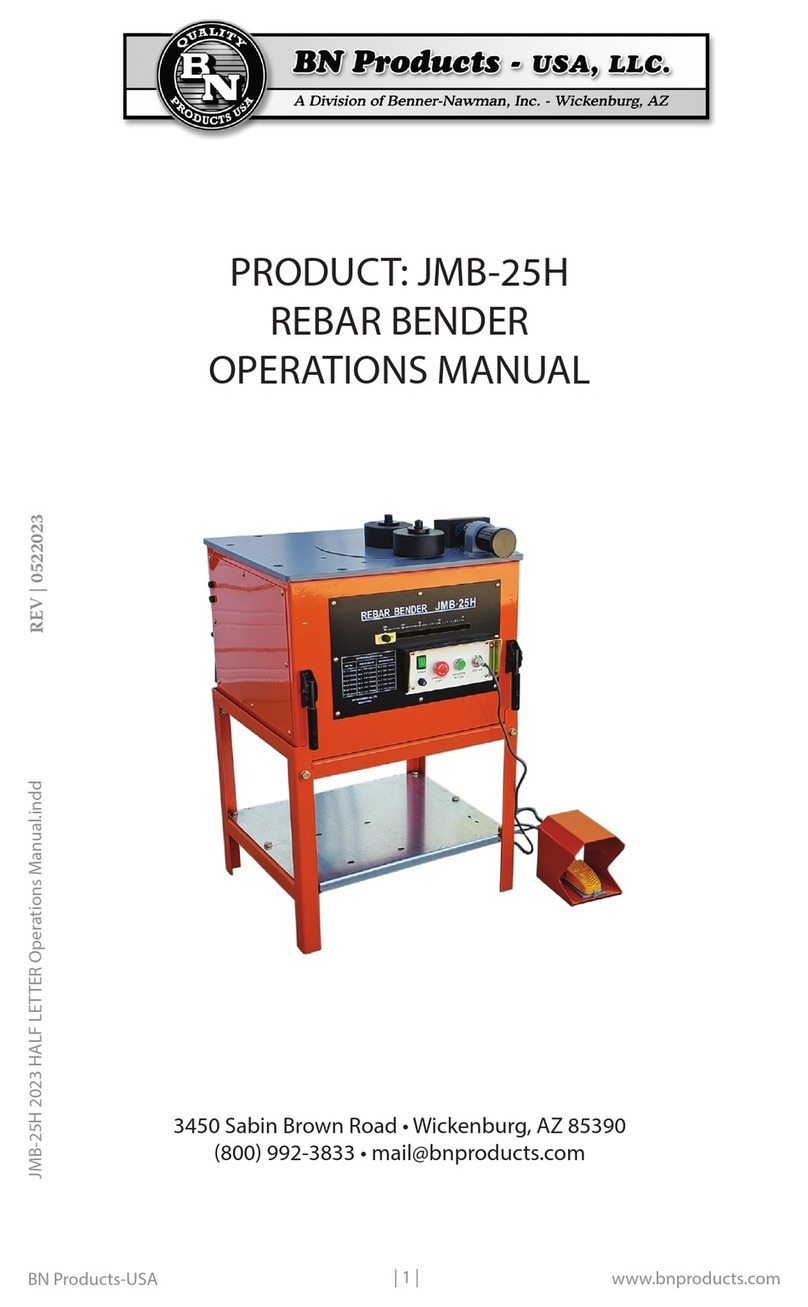 Benner-Nawman BN Products JMB-25H Operation manual