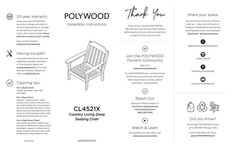 Polywood Newport CT22 User manual