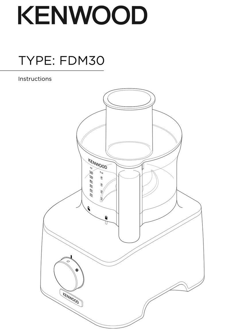 Kenwood Multipro Compact FDM304SS User manual