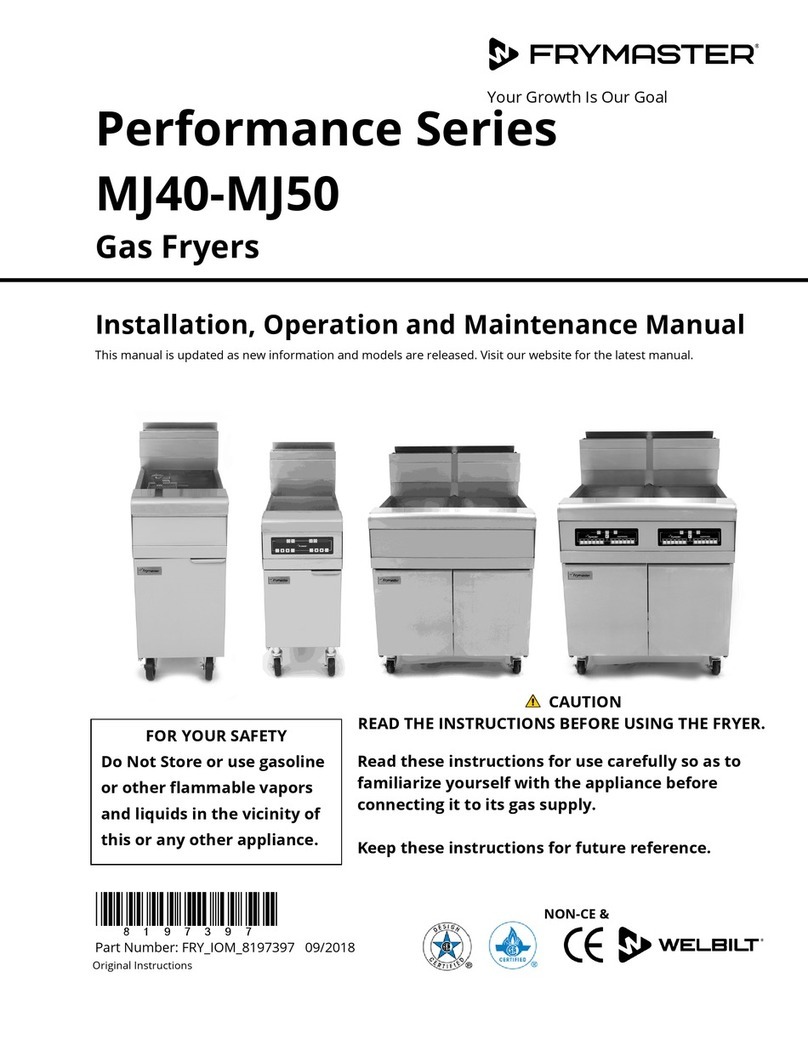 Frymaster Performance MJ40 User manual
