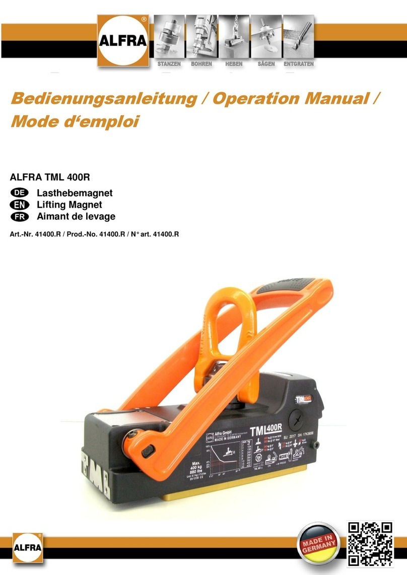 ALFRA TML 400R User manual