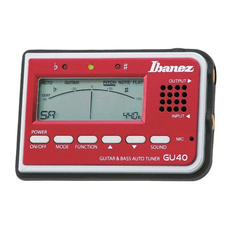 Ibanez GU40 User manual