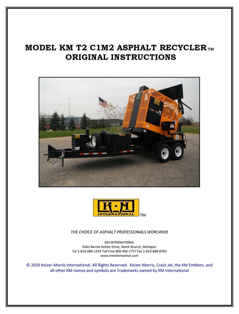KM ASPHALT RECYCLER T2 C1M2 Original instructions