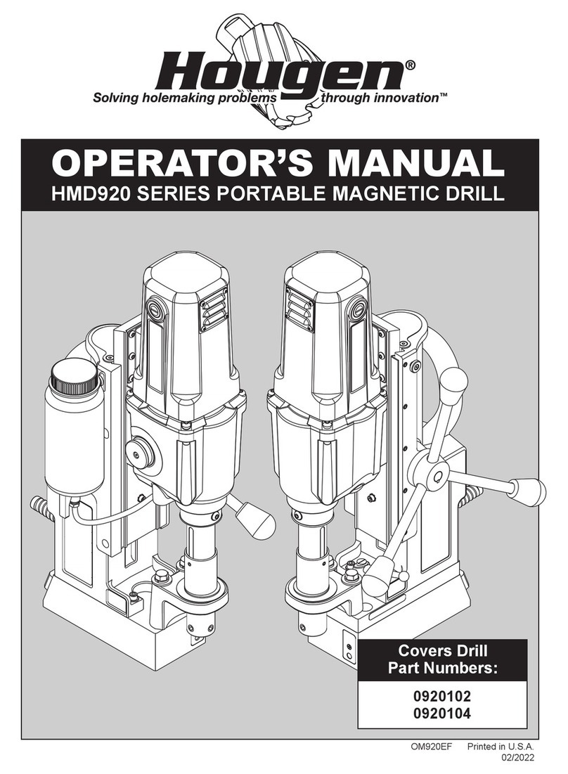 Hougen HMD920 Series Operator's manual