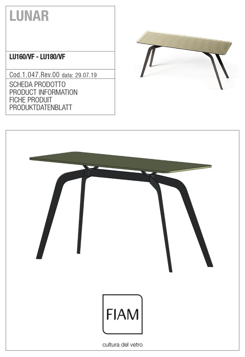FIAM. LUNAR LU160/VF User manual