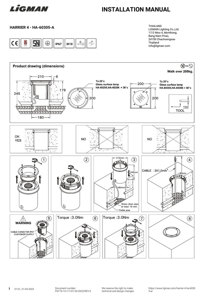 LIGMAN HA-60305-A installation manual