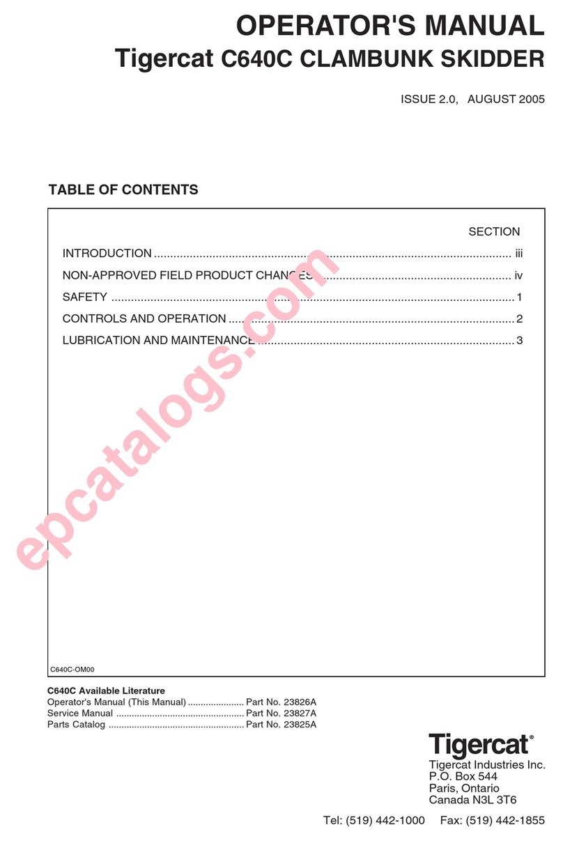 Tigercat C640C Operator's manual
