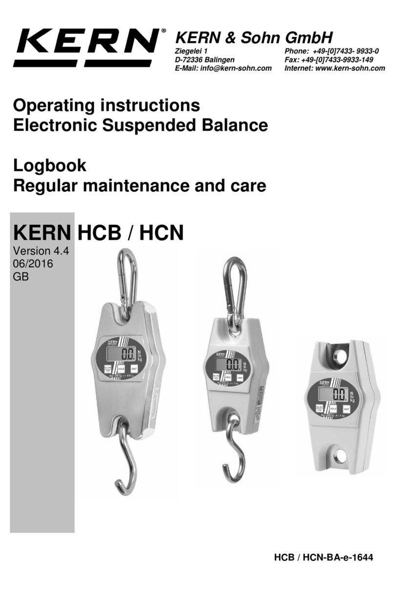 KERN HCB User manual