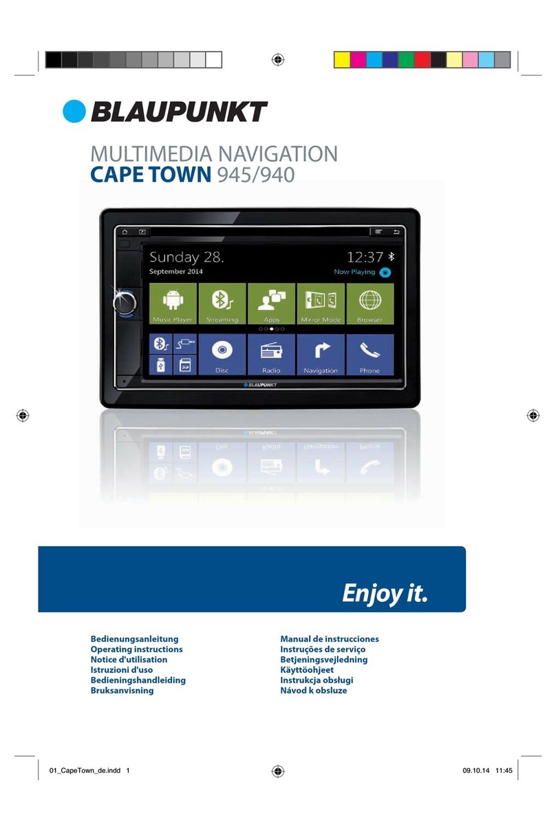 Blaupunkt CAPE TOWN 945 operating instructions