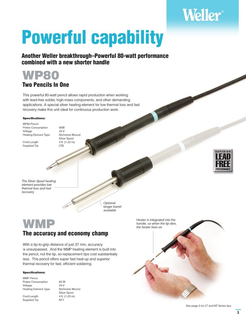 Weller wp 80 User manual