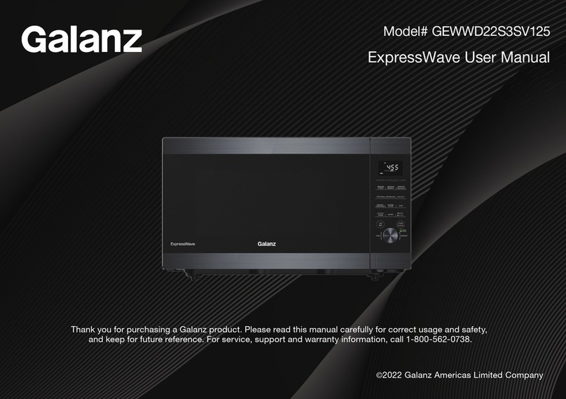 Galanz ExpressWave GEWWD22S3SV125 User manual