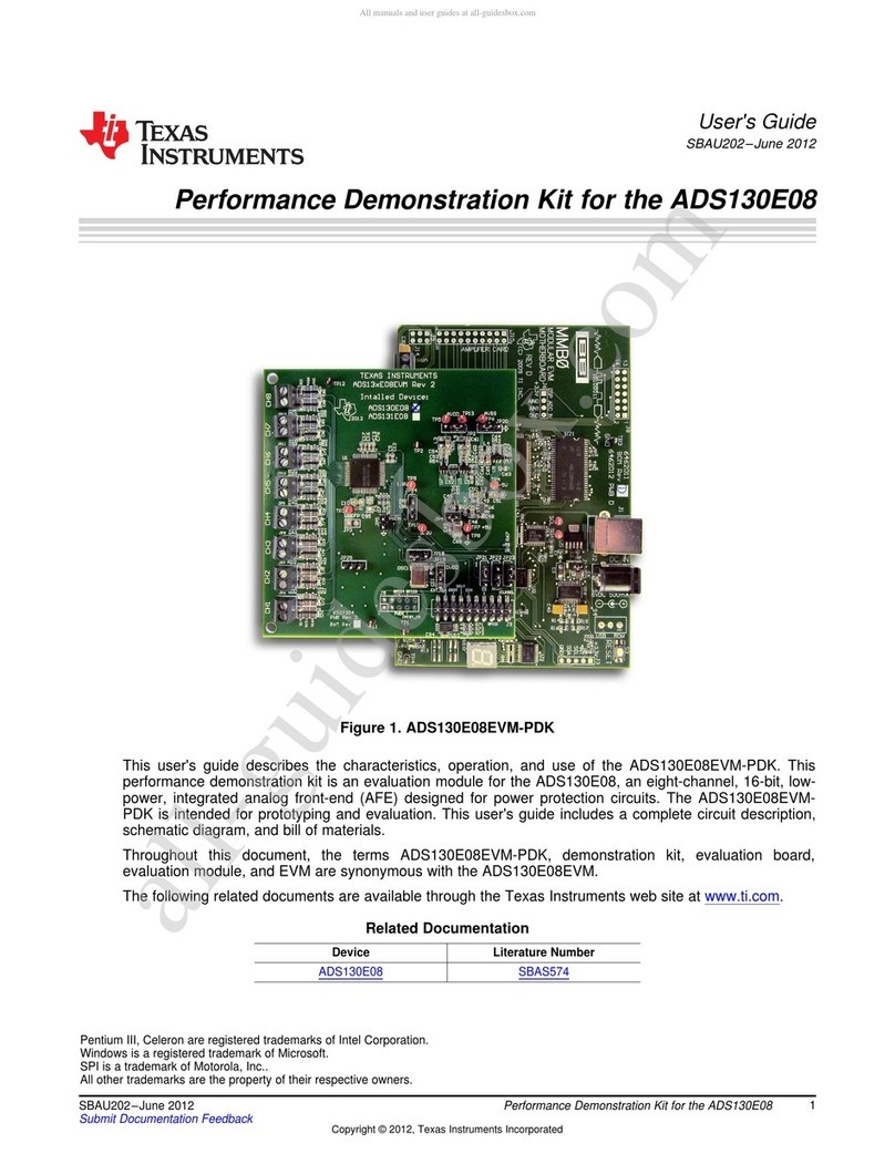 Texas Instruments ADS130E08 User manual