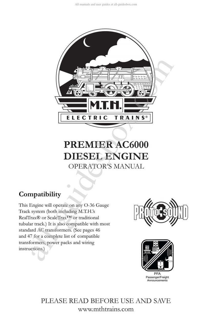 MTHTrains USER MANUAL Operator's manual