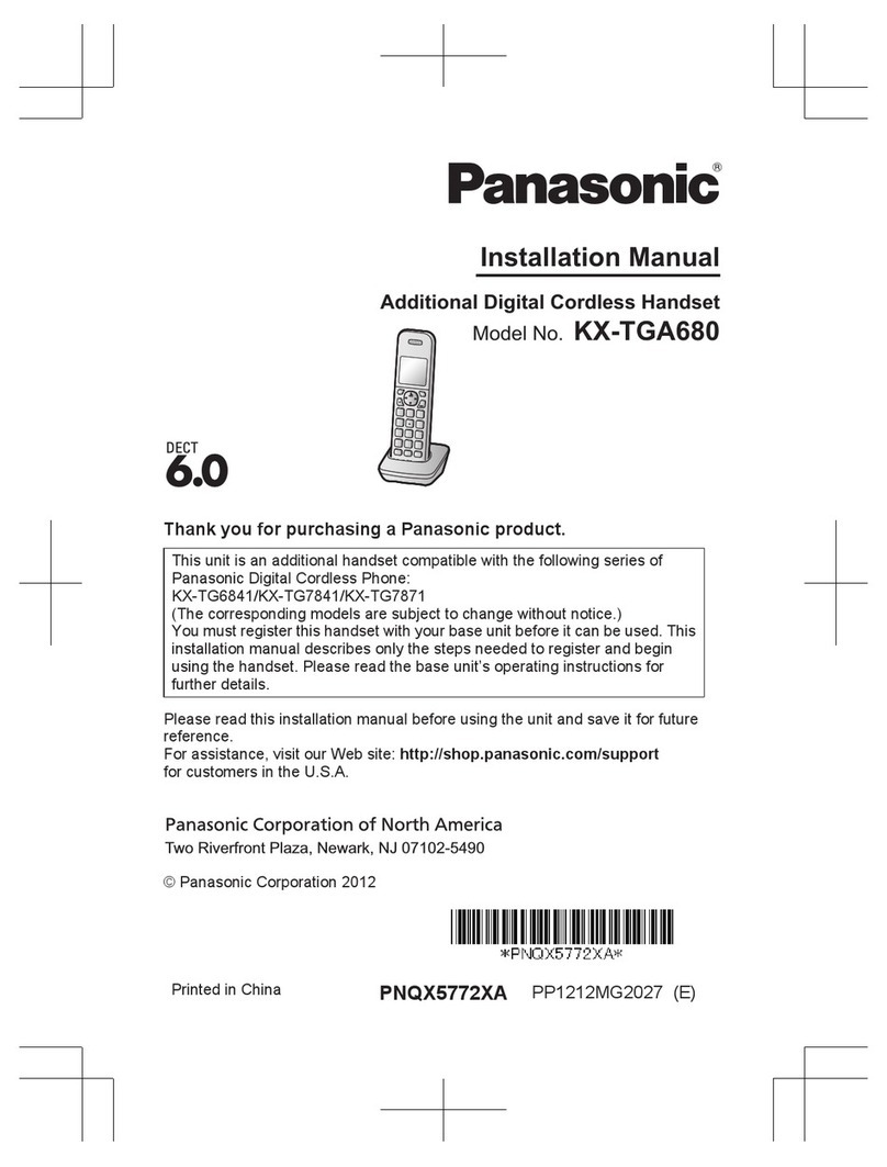 Panasonic KX-TGA680 User manual