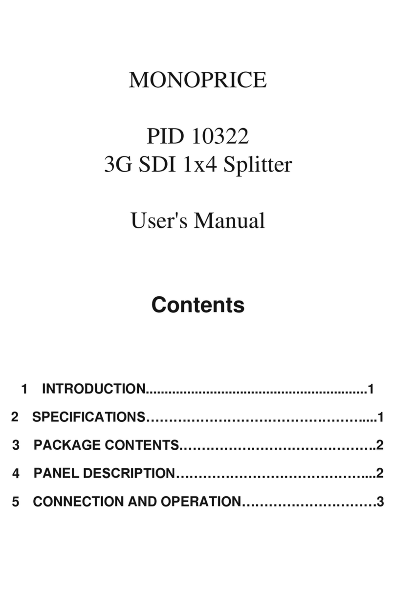 Monoprice PID 10322 User manual Monoprice PID 10322 User manual