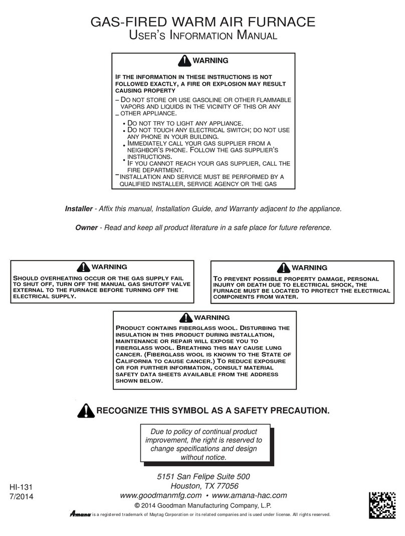Goodman GCVM970803BN User's information manual