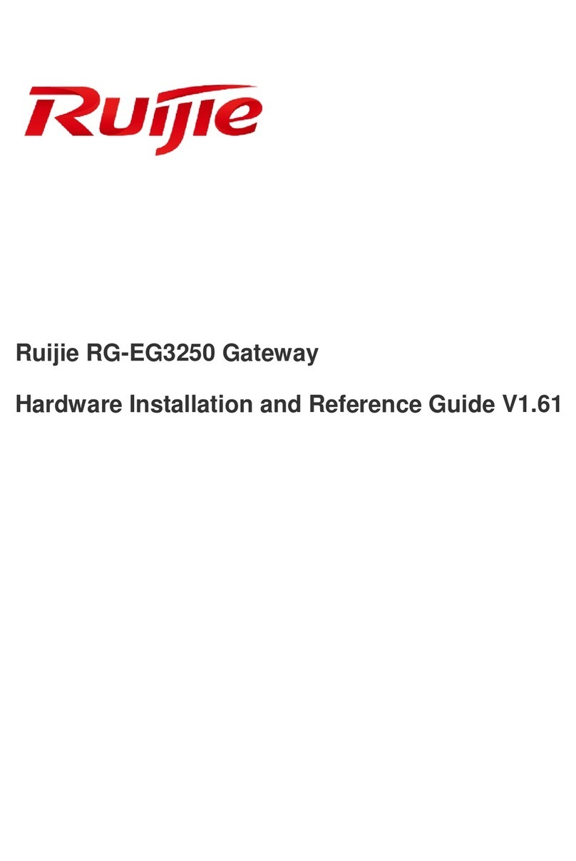 Ruijie RG-EG3250 Hardware  installation and reference guide