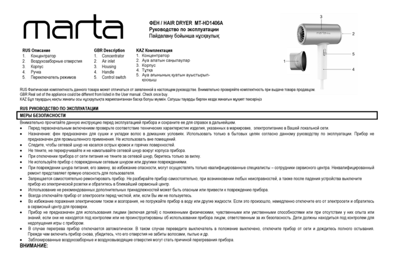Marta MT-HD1406A manual