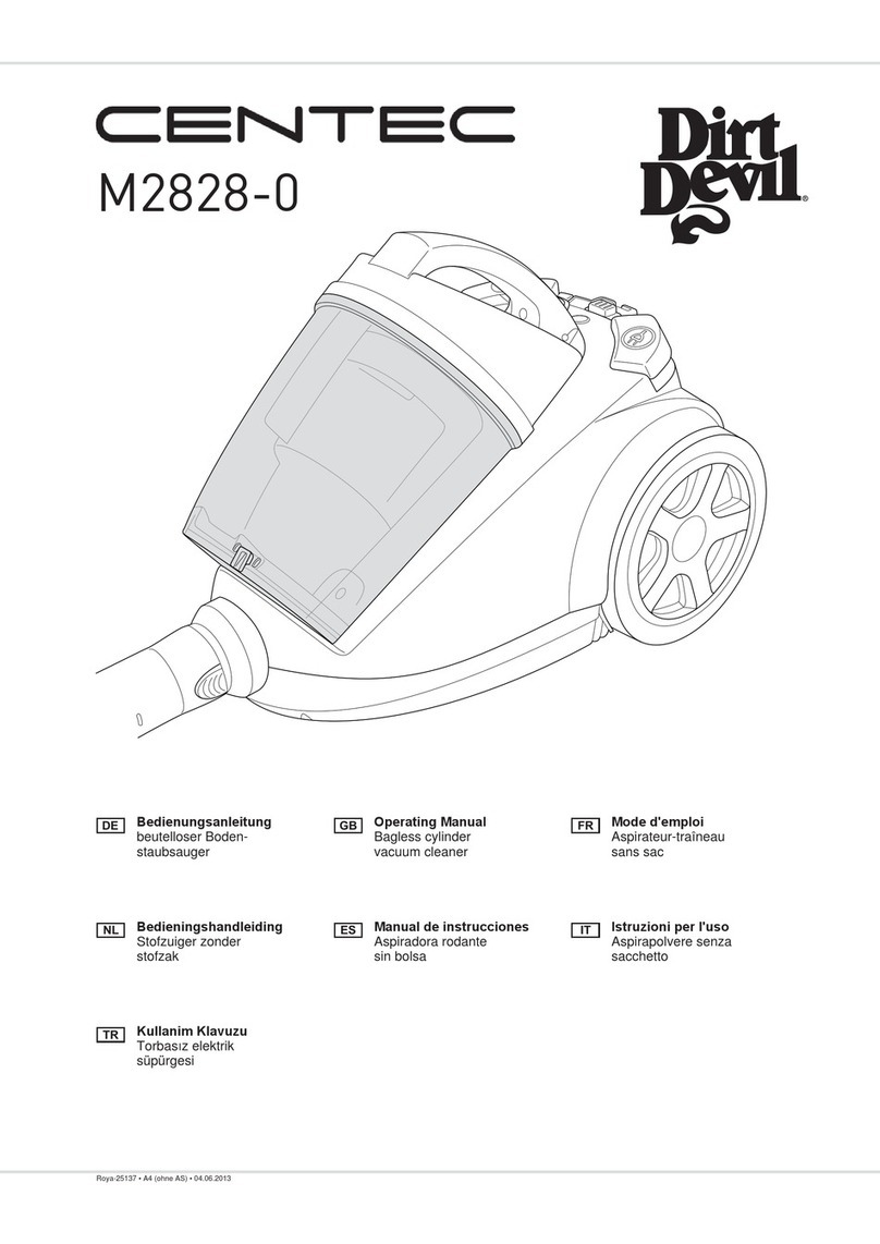 Dirt Devil CENTEC M2828-0 User manual