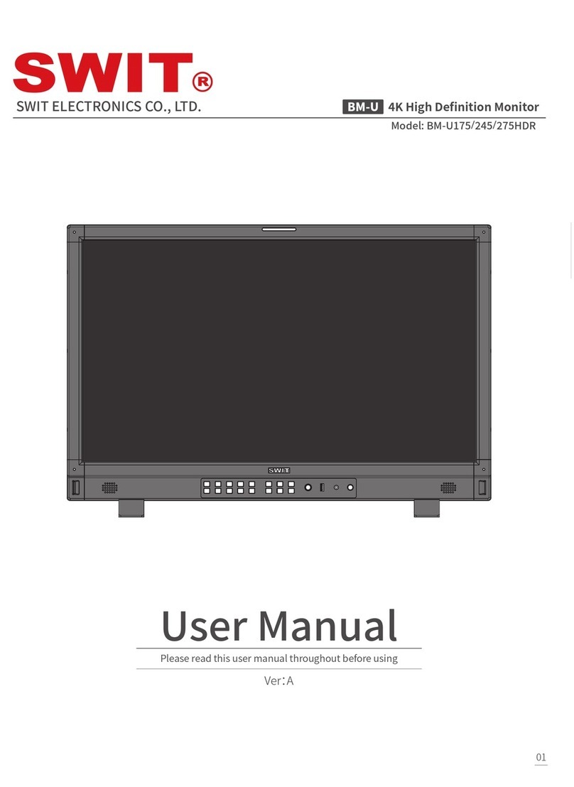 SWIT Electronics BM-U175HDR User manual SWIT Electronics BM-U175HDR User manual