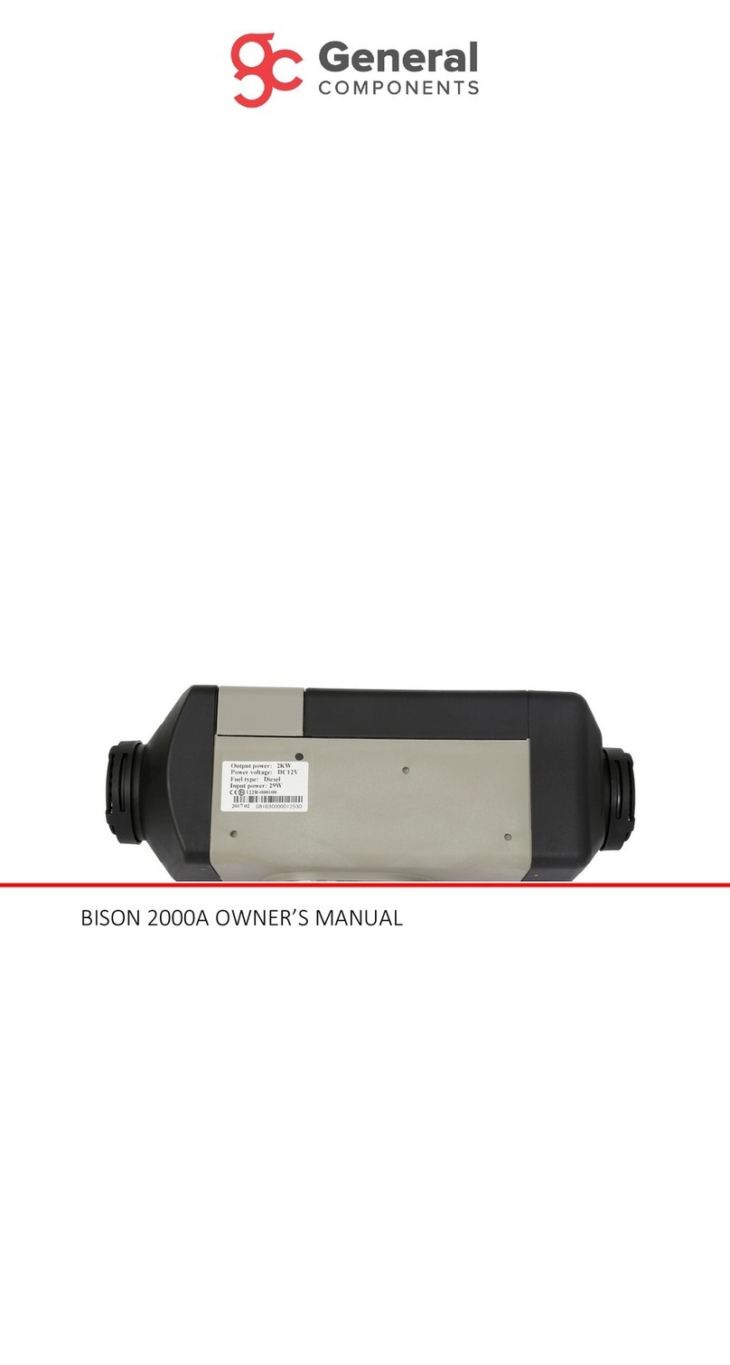 General Components BISON 2000A owner's manual