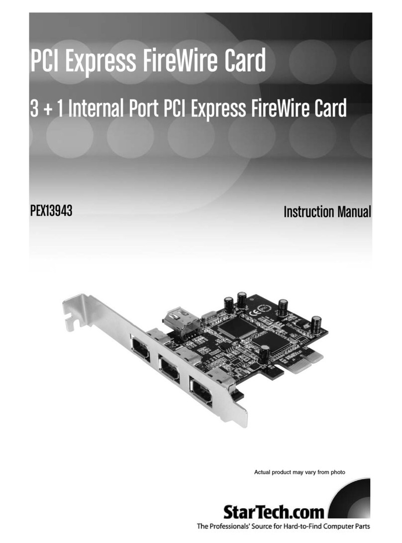 StarTech.com PEX13943 instruction manual
