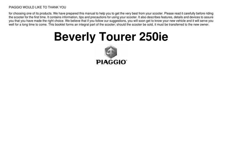 PIAGGIO Beverly Tourer 250ie 2007 User manual