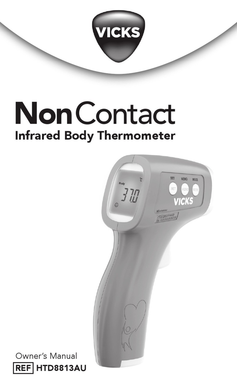 Vicks NonContact HTD8813AU User manual