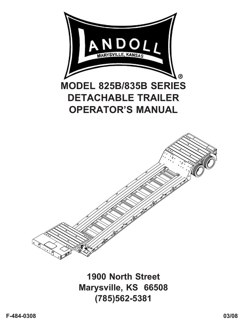 Landoll 825B Series Operator's manual
