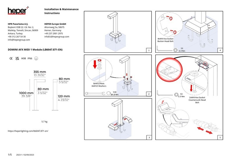 HEPER LB6047.871-EN Installation and operating instructions