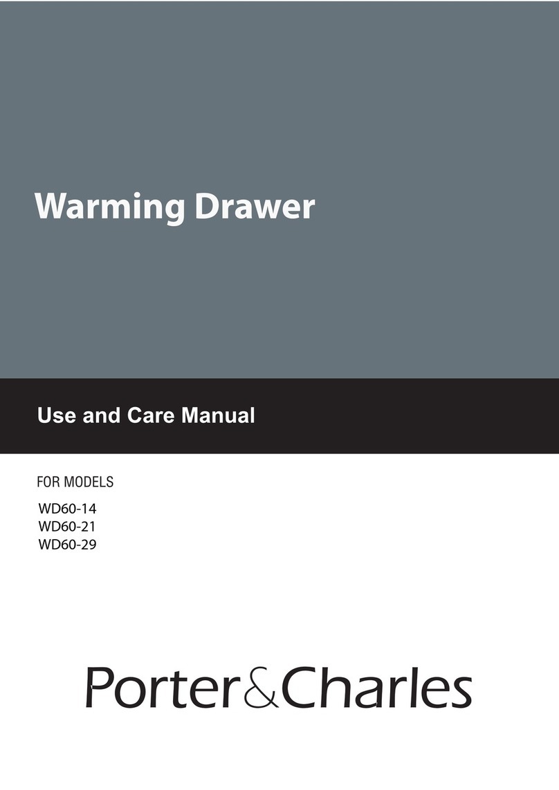 Porter&Charles WD60-14 use and care manual
