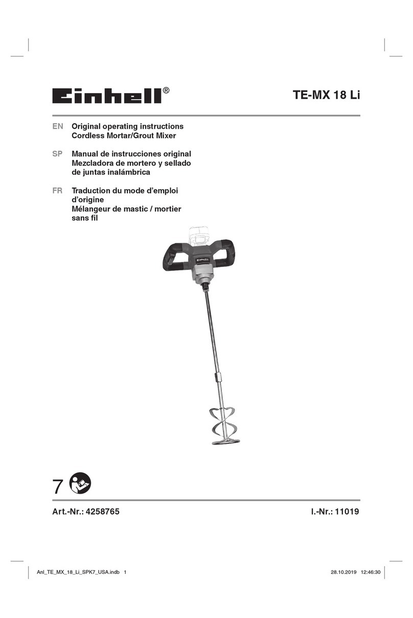 EINHELL TE-MX 18 Li User manual